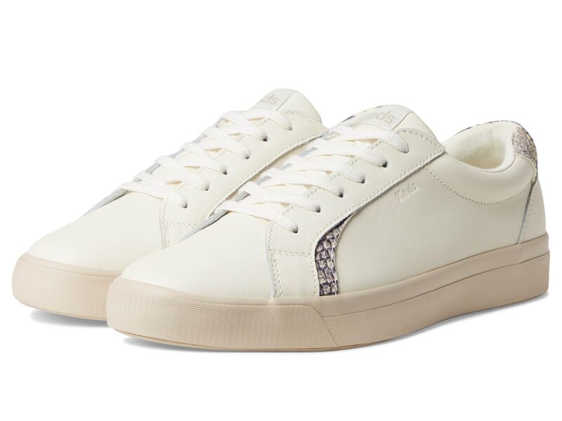 ケッズ レディース シューズ スニーカー レース Keds Pursuit Lace Up Egret / Snake Leather|ReVida 店