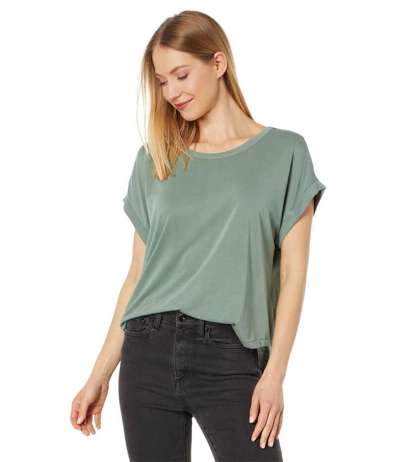 ラッキーブランド レディース トップス シャツ Tシャツ Lucky Brand Sandwash Dolman Tee Loden Green グリーン