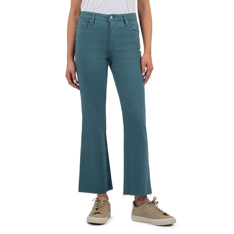 Kelsey High-Rise Ankle Flare with Raw Hem main image 1