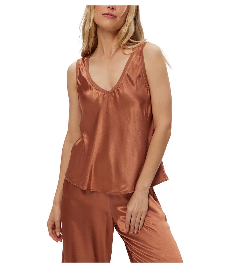 マイケルスターズ レディース トップス シャツ Vネック Michael Stars Liz V-Neck Tank Terra