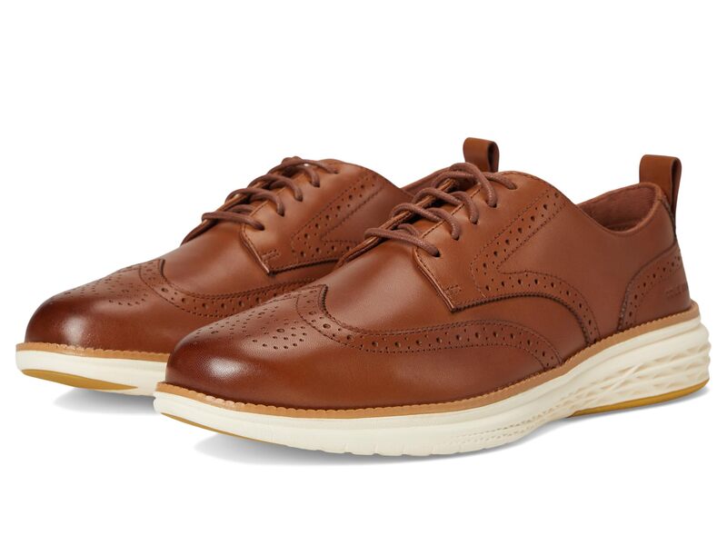 コールハーン メンズ シューズ オックスフォード Cole Haan Grand Hurrion Wing Tip Oxford British Tan/Ivory アイボリー