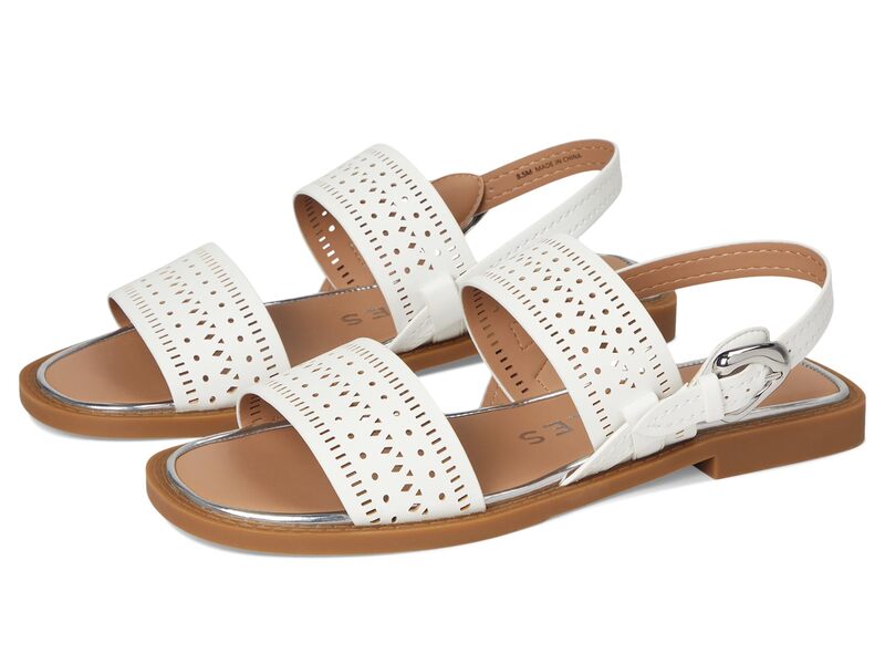 エアロソールズ レディース シューズ ヒール Aerosoles Carole White Perf Faux Leather ホワイト