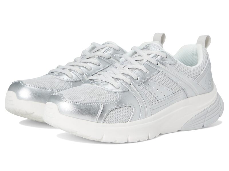 スケッチャーズ レディース シューズ スニーカー BOBS from SKECHERS Bobs Vamos Silver しろがね色