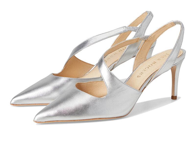 ジャックロジャース レディース シューズ 踵 Jack Rogers Ansley Pump Silver しろがね色 レディース靴-靴