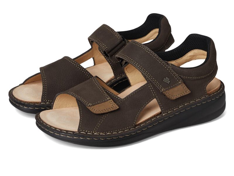 フィンコンフォート レディース シューズ サンダル Finn Comfort Skiathos Slate/Truffle Nubukvienna/Nubuk スレート｜ReVida 店