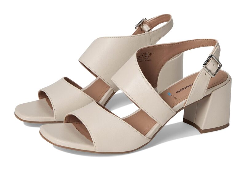 ジョンストンアンドマーフィー レディース シューズ 踵 非対称 サンダル Johnston \u0026 Murphy Everly Asymmetrical Sandal Bone