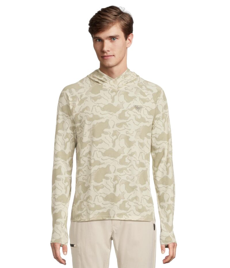 コロンビア メンズ アウター パーカー・スウェット Columbia PFG Uncharted? Hoodie Stone Swamplands ストーン