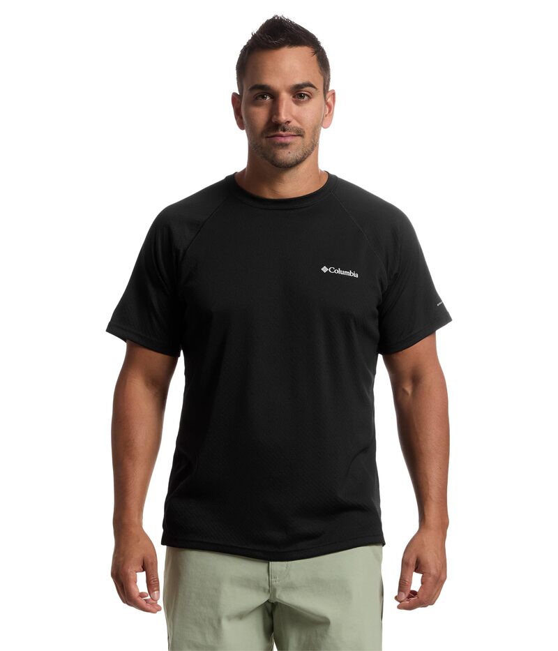 コロンビア メンズ トップス プルオーバー Columbia Alpine Chill Pro Short Sleeve Crew Black 黒いこと