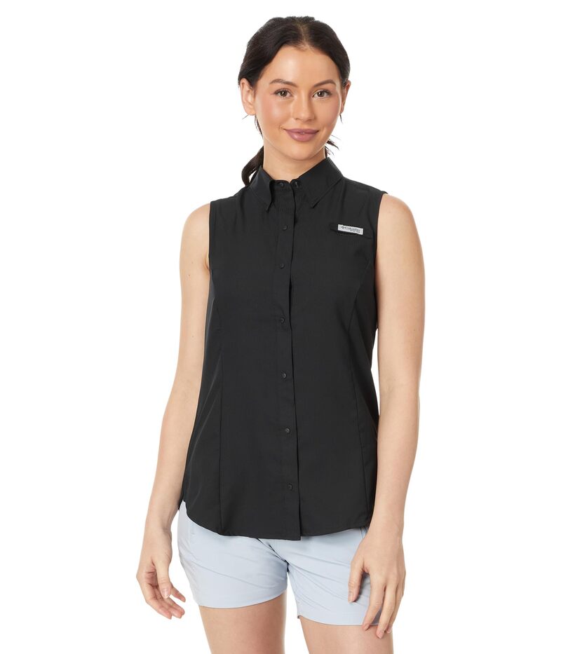 コロンビア レディース トップス シャツ ノースリーブ Columbia Tamiami? Sleeveless Shirt Black ブラック｜ReVida 店