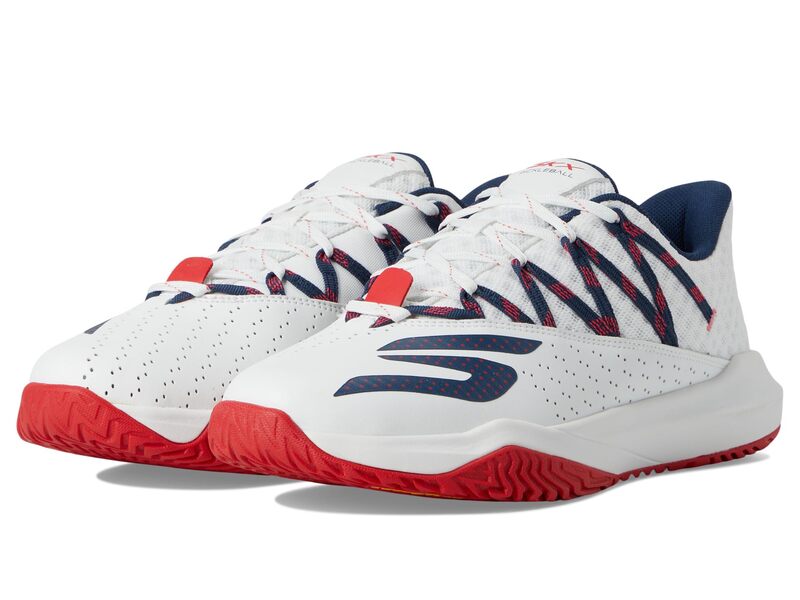 スケッチャーズ メンズ シューズ スニーカー Skechers Viper Court Rally White/Navy/Red ホワイト