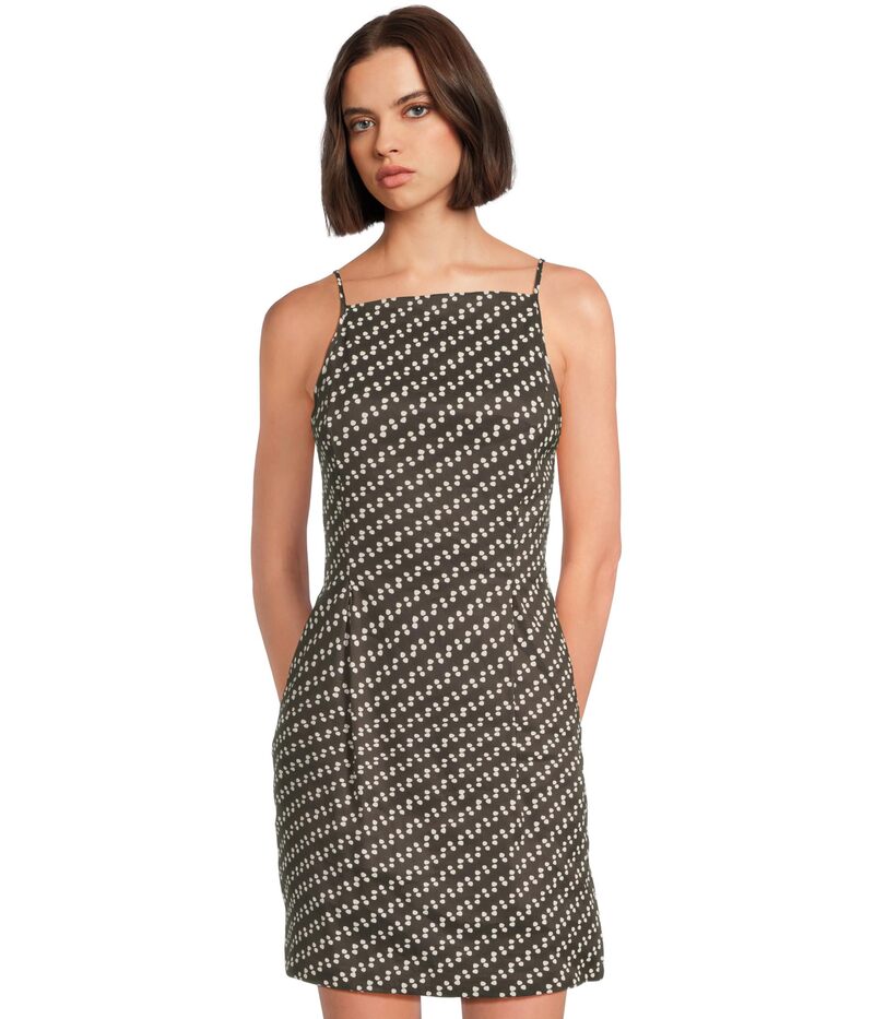 メイドウェル レディース トップス ワンピース リネン Madewell Kaddy Dress - Linen Stretch Modal Soft Charcoal チャコール
