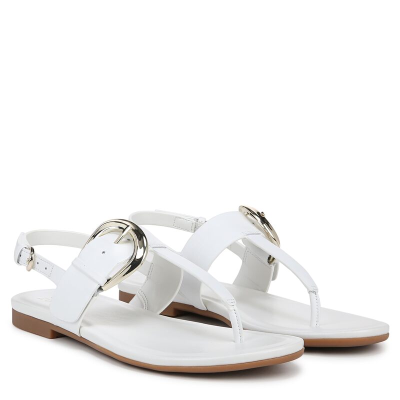 ナチュライザー レディース シューズ サンダル Naturalizer Taylor Slingbacks White Leather ホワイト｜ReVida 店
