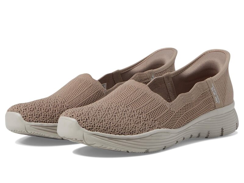 スケッチャーズ レディース シューズ サンダル SKECHERS Seager - Believe It Hands Free Slip-Ins Dark Taupe トープ 14,686円