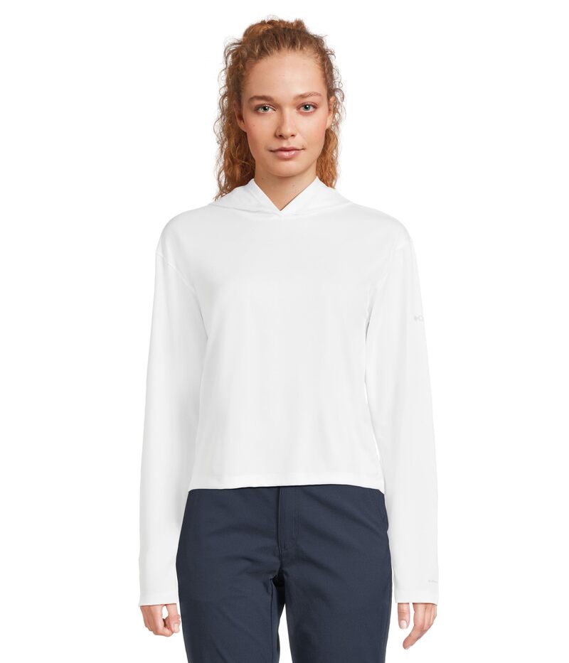 コロンビア レディース アウター パーカー・スウェット Columbia PFG Solar Stream? Hoodie White ホワイト