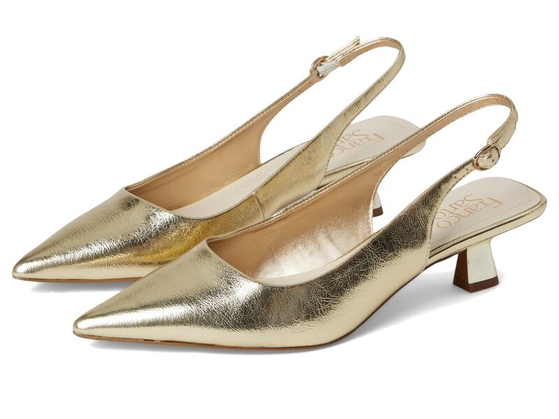 フランコサルト レディース シューズ ヒール Franco Sarto Jaden Slingback Shoes Platino Gold ゴールド|ReVida 店