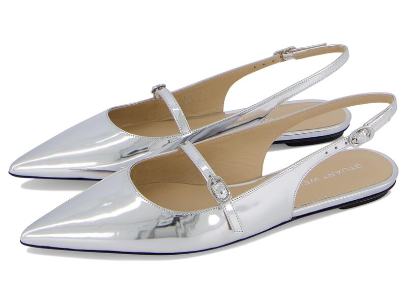 スチュアート ワイツマン レディース シューズ サンダル Stuart Weitzman Emilia Mary Jane Silver シルバー｜ReVida 店 36,920円