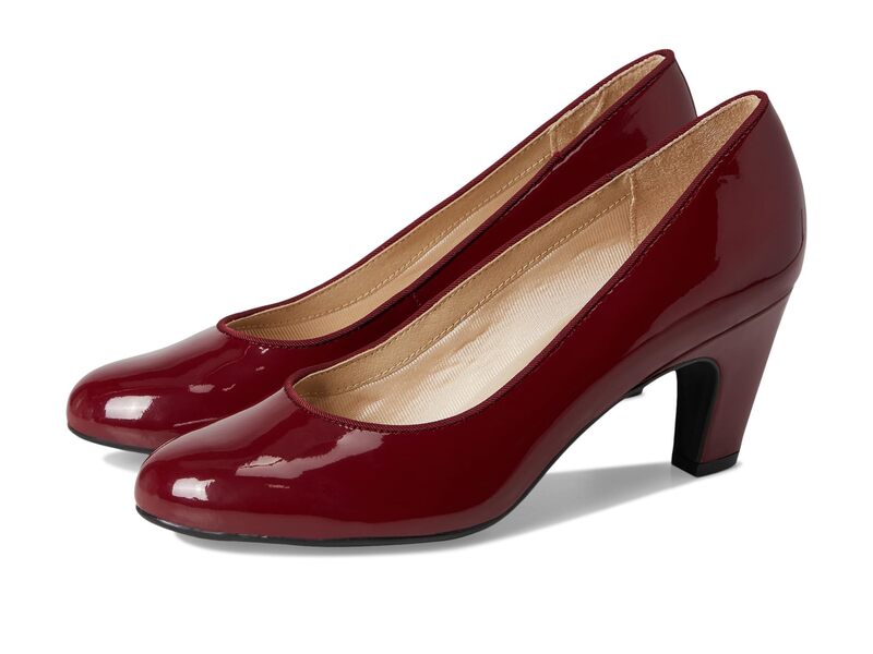 ライフストライド レディース シューズ ヒール プラスサイズ LifeStride Parigi-Plus Pump Shoes Dark Cherry Patent｜ReVida 店