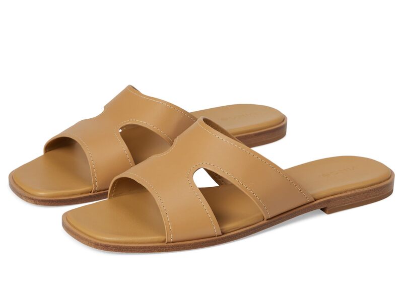 ヴィンス レディース シューズ サンダル Vince Meyers Slide Sandals Light Sable Beige Leather ベージュ