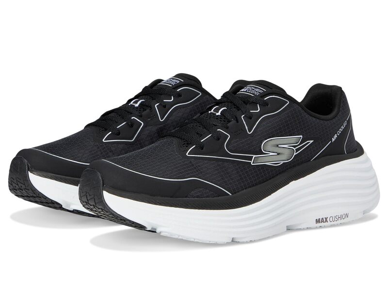 スケッチャーズ レディース シューズ スニーカー SKECHERS Max Cushioning Endeavour Galloway Black/Silver ブラック|ReVida 店