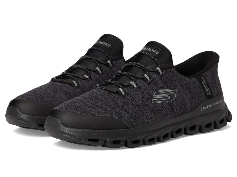 スケッチャーズ メンズ シューズ スニーカー SKECHERS Glide-Step Zefyr Hands Free Slip-in Charcoal/Black ブラック｜ReVida 店 16,671円
