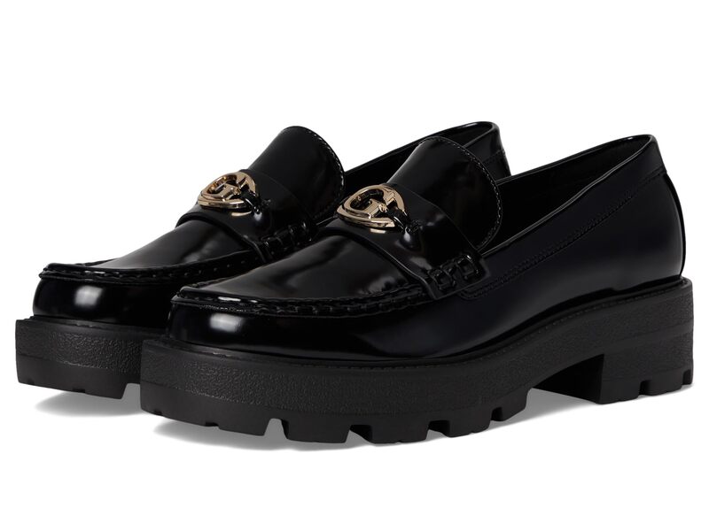 ゲス レディース シューズ スリッポン・ローファー GUESS Yanika Black Synthetic ブラック