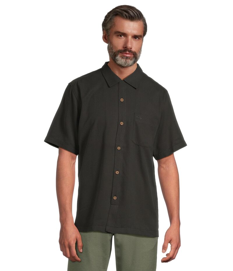 トッミーバハマ メンズ トップス シャツ Tommy Bahama Coastal Breeze Check Black ブラック|ReVida 店