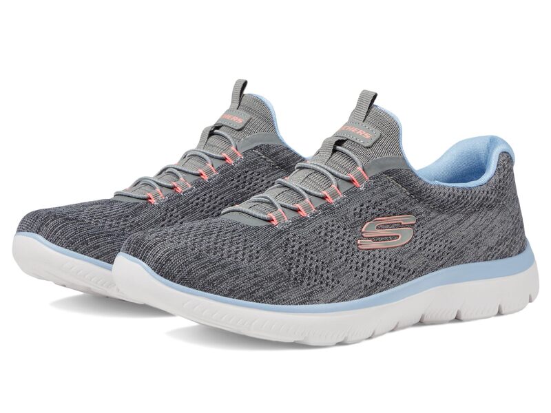 スケッチャーズ レディース シューズ スニーカー SKECHERS Summit Fun Flair Grey Multi グレー｜ReVida 店