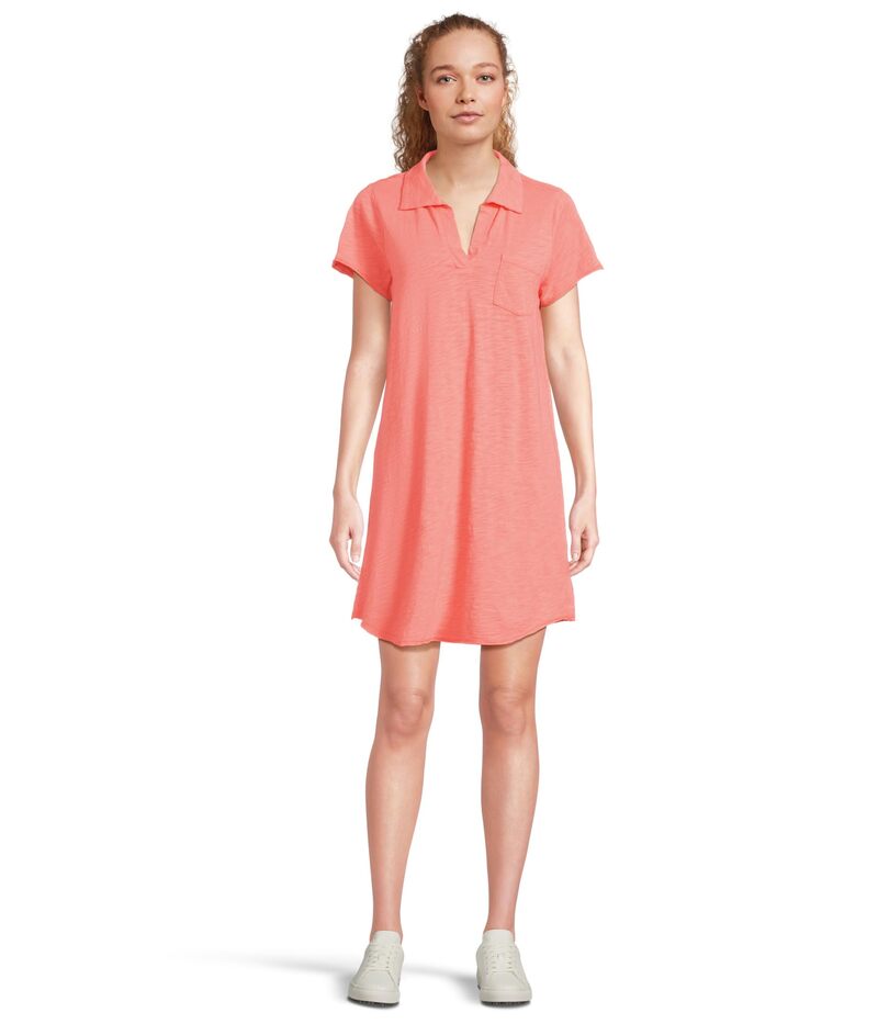 モッドドック レディース トップス 衣装 Mod-o-doc Short Sleeve Johnny Collar Dress Coral Bliss コーラル