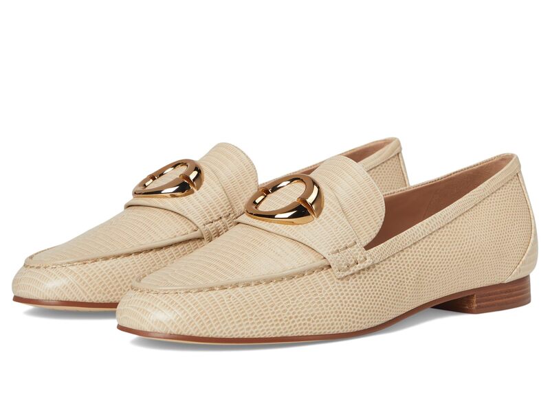 電話を掛けるハーン レディース シューズ スリッポン・ローファー Cole Haan Skylar Loafers Oat Lizard Print Leather
