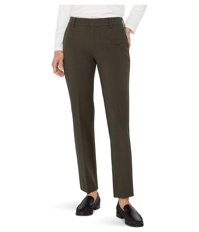 リヴァプール ロサンゼルス レディース ボトムス カジュアルパンツ プチ Liverpool Los Angeles Petite Kelsey Mid-Rise Trousers Forest Night フォレスト