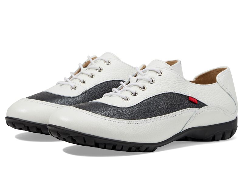 マークジョセフニューヨーク レディース シューズ スニーカー Marc Joseph New York Hampton Golf White & Black Pearlized Grainy ホワイト
