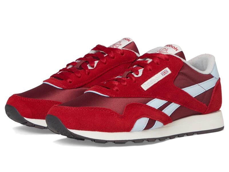 リーボック メンズ シューズ スニーカー ナイロン Reebok Lifestyle Classic Nylon Classic Burgundy/Flash Red/Glass Blue ブルー