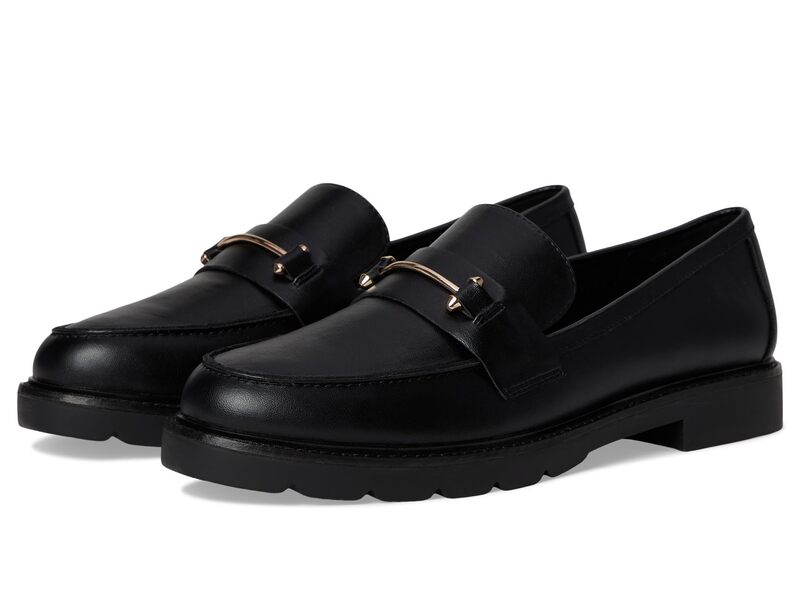 アンクライン レディース シューズ スリッポン・ローファー Anne Klein Emme Black Smooth ブラック｜ReVida 店