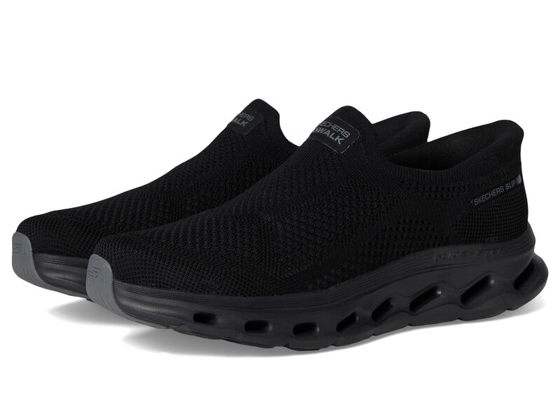 スケッチャーズ メンズ シューズ スニーカー SKECHERS Performance Go Walk Glide-step 2.0 Caleb Hands Free Slip-インチ Black 黒いこと
