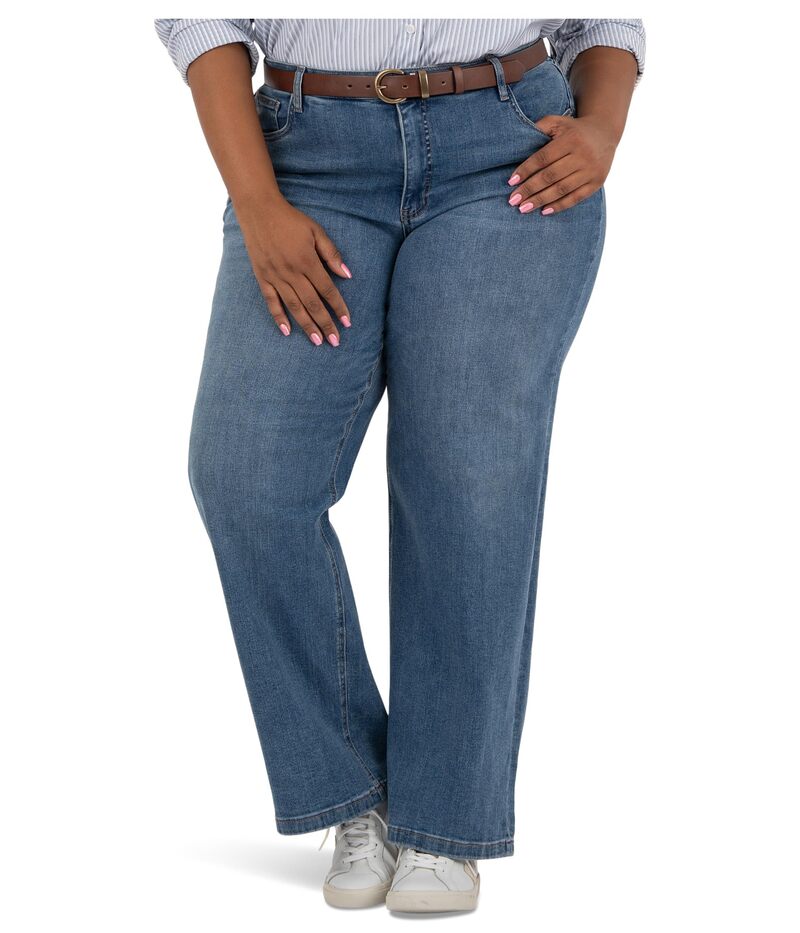 カットフロムザクロス レディース ボトムス デニムパンツ ワイドレッグ プラスサイズ KUT from the Kloth Plus Jean High Rise Wide Leg Clean Hem Sharper
