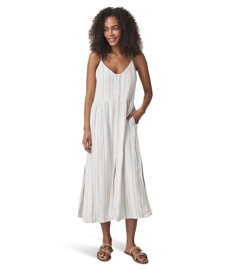 スプレンディット レディース トップス ワンピース ボタンダウン ダウン Splendid Gabrielle Button Down Dress White/Fawn ホワイト