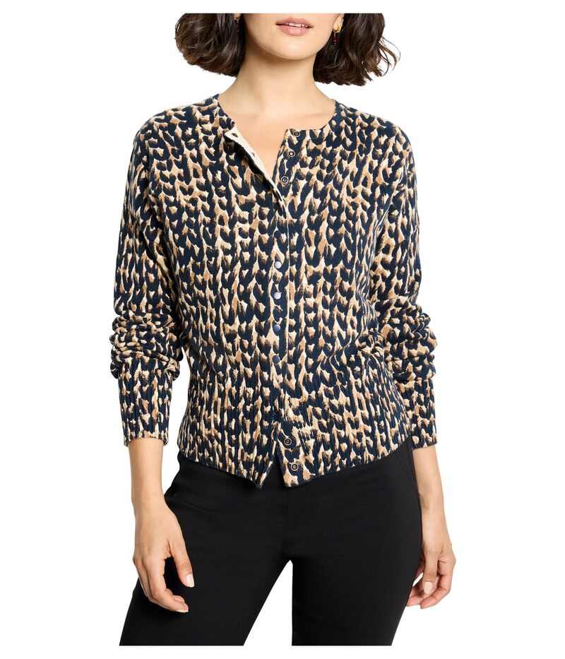 ニックプラスゾーイ レディース アウター ニット・セーター プチ プリント カーディガン NIC+ZOE Petite Stitch Print Snap It Up Cardigan Neutral Multi マルチカラー