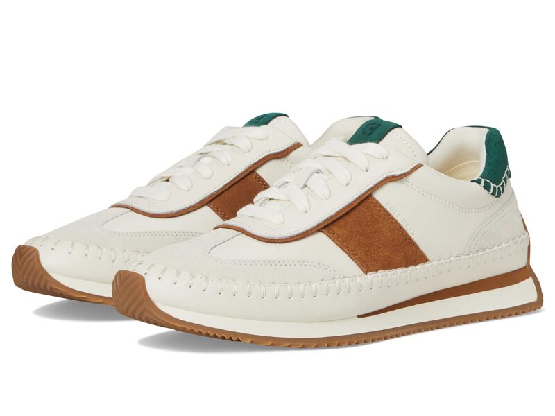 電話を掛けるハーン レディース シューズ スニーカー Cole Haan Grandpro Premier Runners Ivory/Tobacco Suede 象牙色