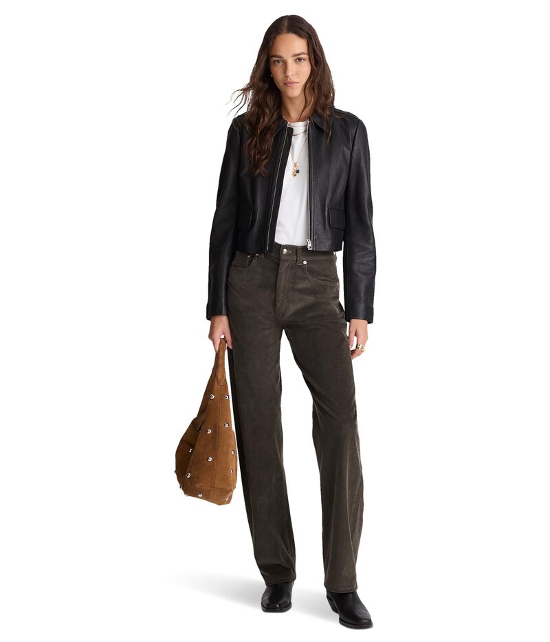 メイドウェル レディース ボトムス カジュアルパンツ Madewell Balloon Pant In Cord Graphite Green グラファイト