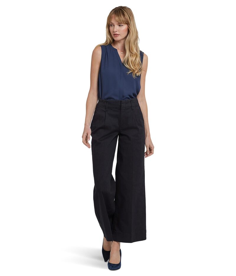 エヌワイディージェイ レディース ボトムス デニムパンツ ワイドレッグ ジーンズ NYDJ Mona Wide Leg Trouser Jeans Black ブラック
