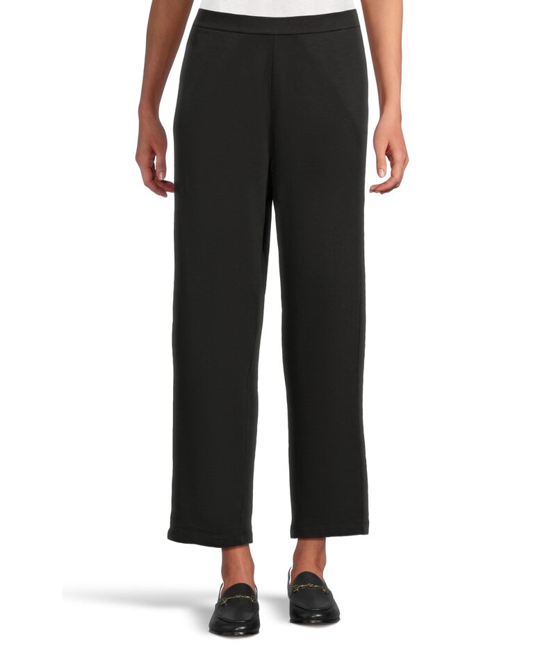 エイリーンフィッシャー レディース ボトムス カジュアルパンツ パイル アンクル Eileen Fisher Garment Dyed Terry Slouch Ankle Pant Black ブラック