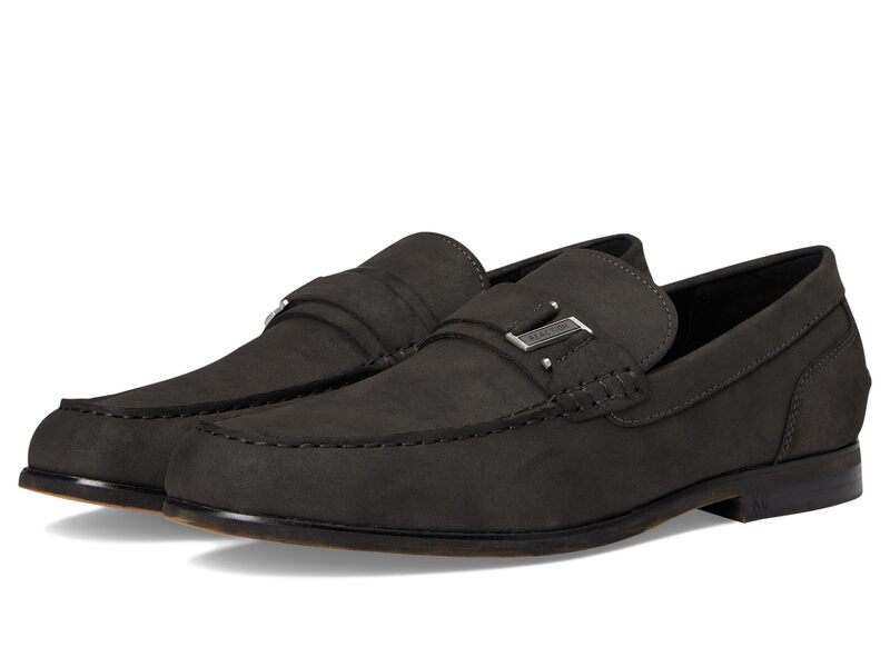 ケネスコール メンズ シューズ スリッポン・ローファー オックスフォード Kenneth Cole Estate Belt Oxford Dark Grey グレー｜ReVida 店