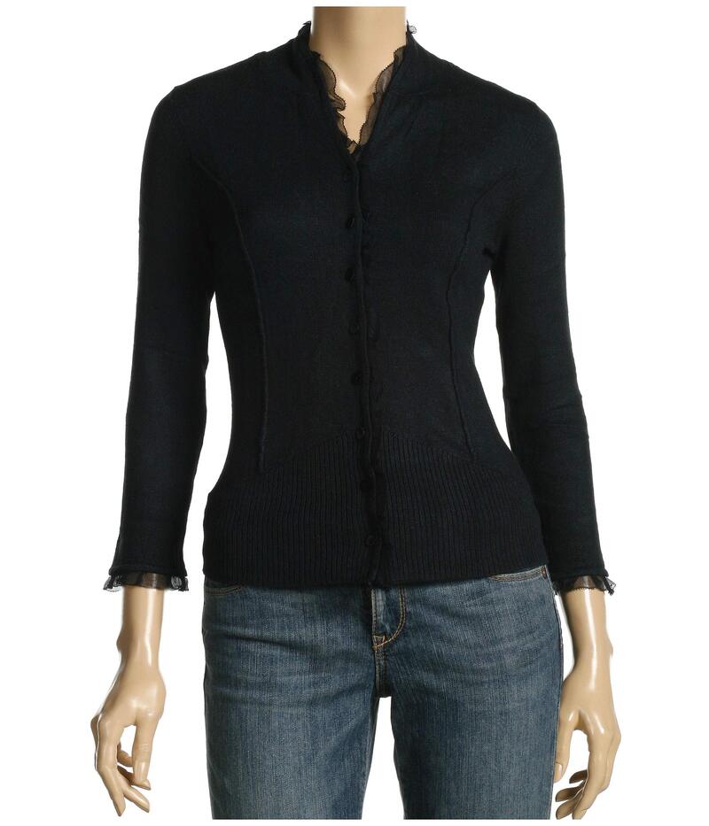 ニックプラスゾーイ レディース アウター ニット・セーター NIC+ZOE Party Cardy Black Onyx ブラック｜ReVida 店