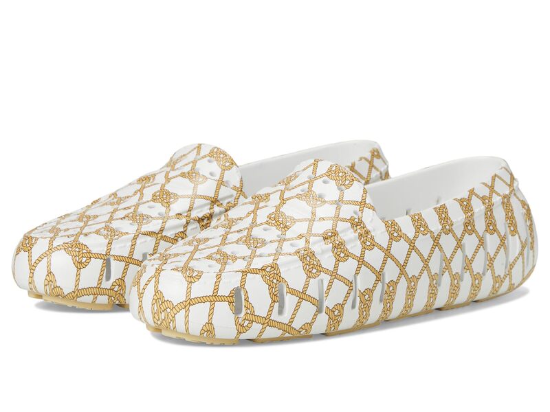 フローファ メンズ シューズ スリッポン・ローファー プリント Floafers Country Club Driver Print White Rope/Cream ホワイトローファー