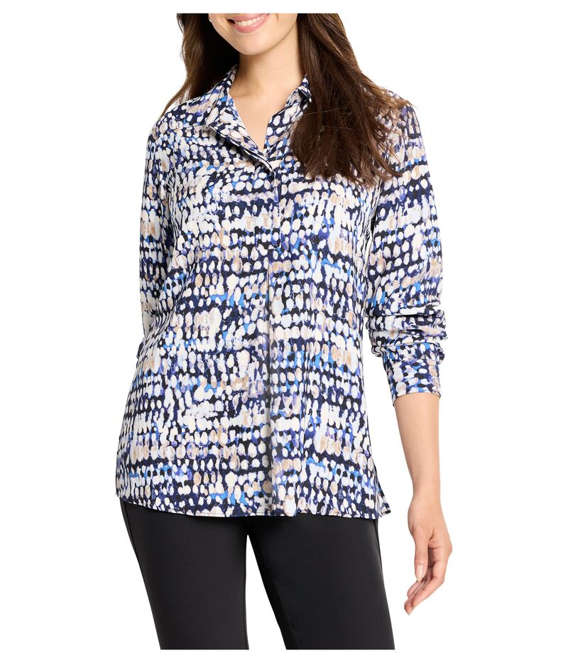 ニックプラスゾーイ レディース トップス シャツ ベスト NIC+ZOE Harvest Dot Top Blue Multi ブルー｜ReVida 店