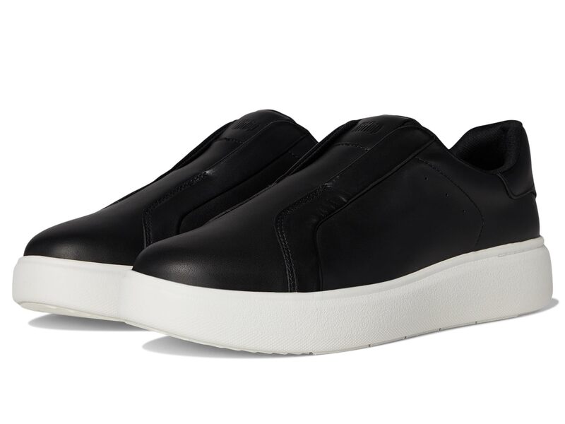 フィットフロップ レディース シューズ スニーカー レース レザー FitFlop Rtg Leather Laceless Sneakers Black ブラック