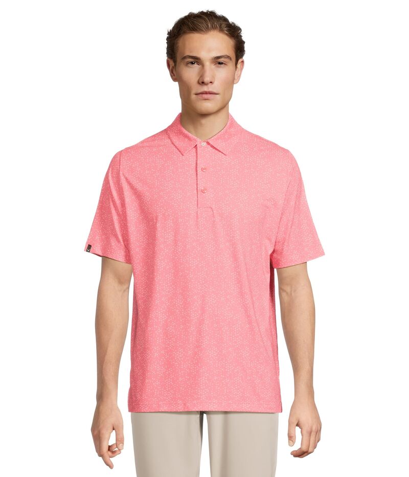 キャラ通い路 メンズ トップス プルオーバー スポーツシャツ 刷り上げる Callaway All Over Chev Printed Polo Strawberry Pink サクラ色