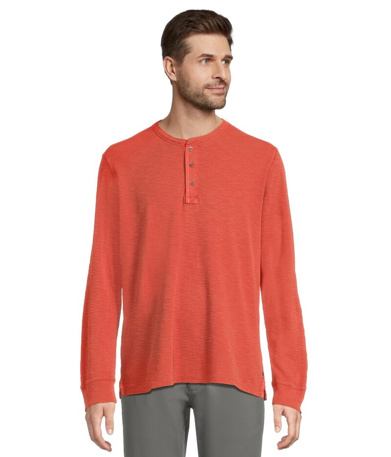 トッミーバハマ メンズ トップス プルオーバー Tommy Bahama Port Oasis Henley Long Sleeve Cinnamon Stick