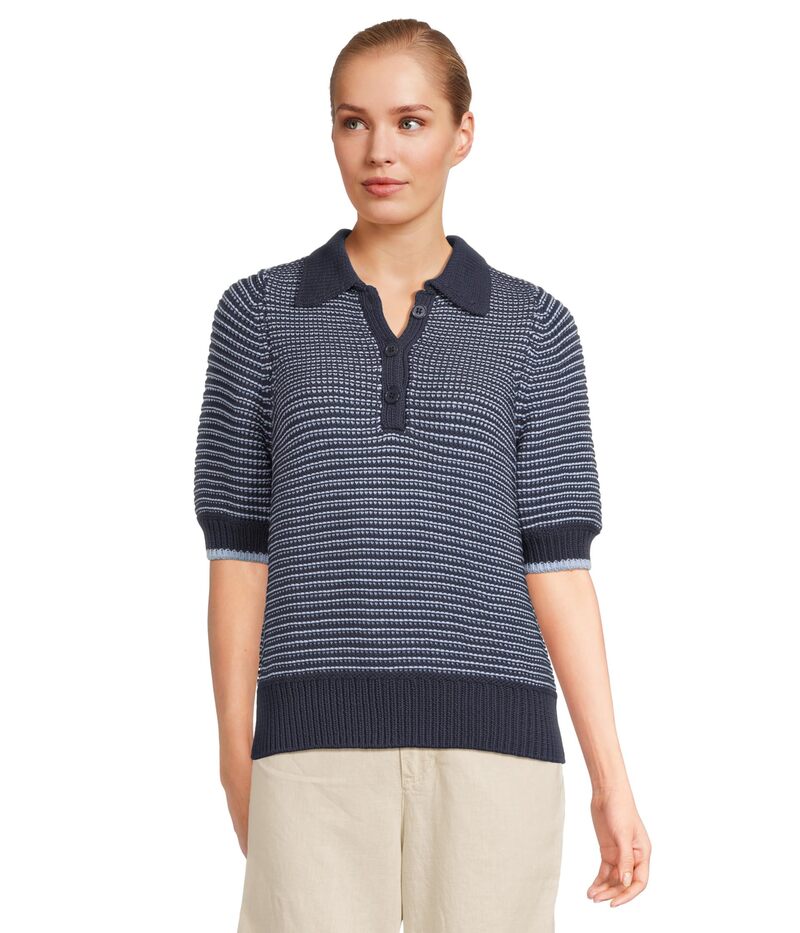 マイケルスターズ レディース トップス シャツ Michael Stars Marley Collared Popover Nocturnal/Breeze