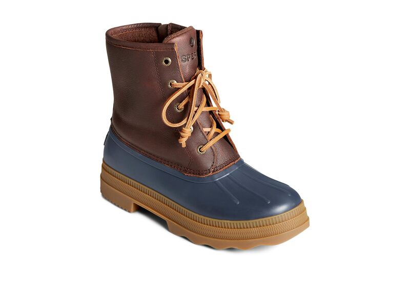 スペリー レディース シューズ ブーツ・レインブーツ レザー Sperry Saltwater 2.0 Leather Navy1